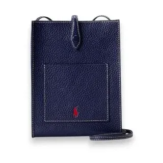 Polo Ralph Lauren für Damen. 427960562009 Polo Play Umhängetasche aus marineblauem Leder (OSFA), Lässig