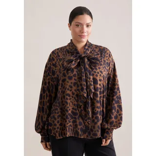 Seidensticker Klassische Bluse Schwarze Rose Braun 4XL