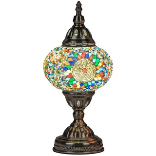 formano Tischleuchte Orientalische Tischlampe Mosaiklampe Marokko Lampe 34 cm, Ohne Leuchtmittel
