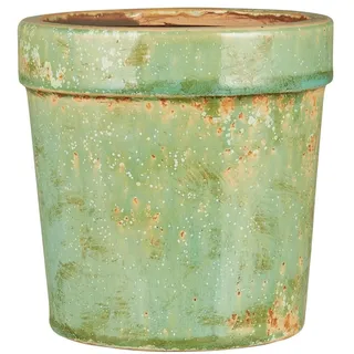 IB Laursen Blumentopf Marina Antik-Look, Höhe 12, Ø 11.5 cm, Grün