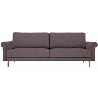 hülsta sofa 2-Sitzer »hs.450«, modern Landhaus, Füße in Nussbaum, Breite 168 cm grau
