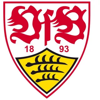 Wandtattoo WALL-ART "Fußball VfB Stuttgart Logo" Wandtattoos Gr. B/H/T: 80 cm x 89 cm x 0,1 cm, bunt Wandtattoos Wandsticker selbstklebend, entfernbar