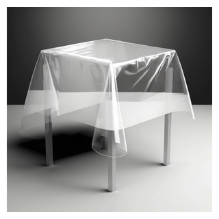 Melody Tischdecke Tischfolie Tischdecke transparent durchsichtig Tischschutz-Folie, Wasserabweisend - Schützen Sie Ihren Tisch vor Kratzern und Flecken 140 cm x 120 cm
