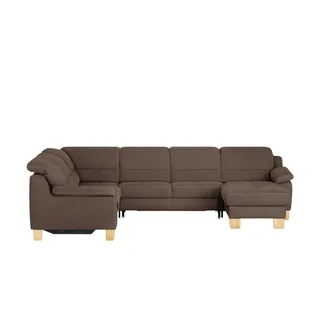 Kollektion Kraft Wohnlandschaft aus Mikrofaser Hanna ¦ braun ¦ Maße (cm): B: 322 H: 84 T: 264.0