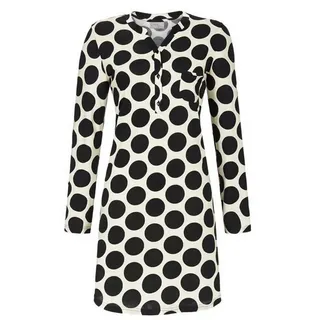 Ringella Nachthemd Modisches Damen Schlafshirt langer Arm (1-tlg) Modisches Design schwarz 36