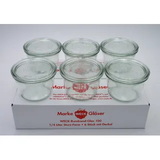 Weck Sturzglas 370ml 6er Pack