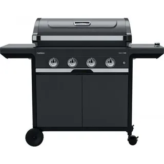 Gasgrill - Campingaz - Select 4 Exs - 3 In 1 (grill/plancha/ofen) - Emailliertes Gusseisen - Grauer Stahlwagen