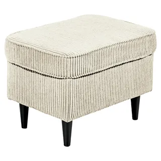 Möbel Boss Hocker Oskar Microfaser 63 x 43 x 42 cm Creme