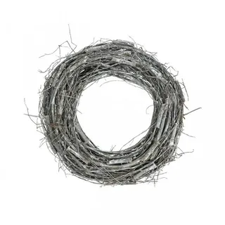 Florists Products Bastelkranz Deko Kranz aus Holz für Frühling und Ostern als Türkranz oder weiß