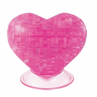 3D Crystal Puzzle Pink Rosa Herz 46 Teile Kristall Kristal Kristallpuzzle