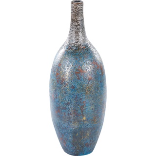 Beliani, Vase, Dekovase Terrakotta blau / braun 60 cm PIREUS (1 x, 60 x 25 cm)