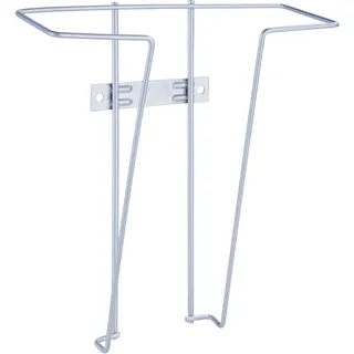 Wandprospekthalter JACKSON aus Draht, A4, silber, Fächer 1, Stahl