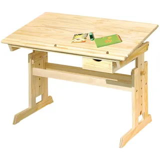 VCM Schreibtisch Julva natur / Weiß