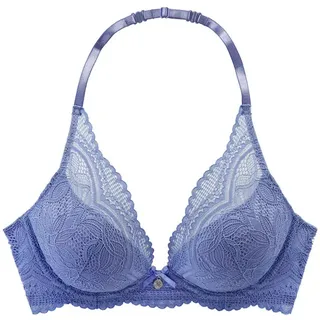 nuance by lascana Neckholder-BH Damen kornblumenblau Gr.80D