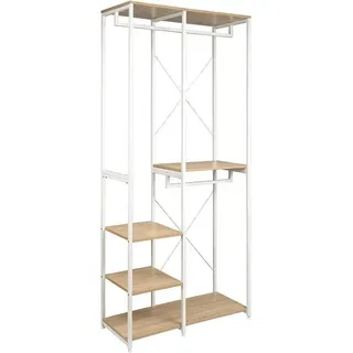 Woltu Garderobenständer Woltu 90 x 204 x 40 cm Beige