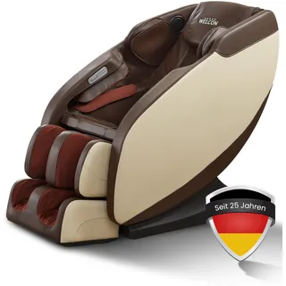 WELCON Prestige II 3D Massagesessel Zero Gravity Wärme Beige-Braun