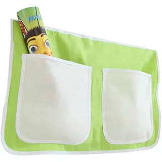 Livetastic Betttasche Ticaa 834515 Stofftasche, Grün, Beige, Textil, Uni, 2 Fächer, 56x32x2 cm, Kinder- & Jugendzimmer, Kindermöbel, Kinderbetten, Kinderbettzubehör