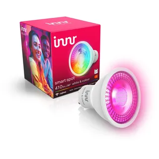 innr Smart GU10 LED Spot, White & Color, für Hue* & Zigbee Hubs, 4-er Pack | Smart Home Lampe, 16 Millionen Farben, 1000K-20.000K, 410 Lumen, Dimmbar
