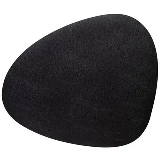 LINDDNA Tischset Serene M Curve Leder Schwarz (Medium)