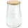1500 ml 4 St. mit 100 mm Holzdeckel + Silikondichtung