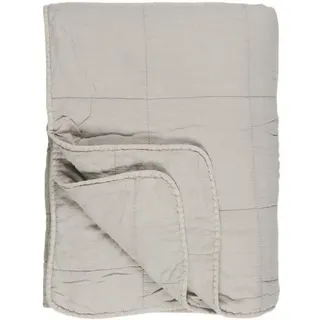ib laursen Vintage Quilt Bettüberwurf 180 x 130 cm Grau/Silber