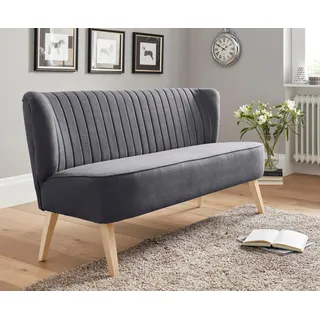 Home Affaire Couch Polyester 2-Sitzer Grau