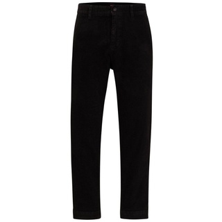 BOSS ORANGE Cordhose Relaxed-Fit Hose aus elastischem Baumwoll-Cord schwarz 24