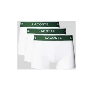 Trunks mit elastischem Label-Bund im 3er-Pack, Weiss, M