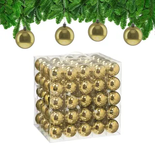 Relaxdays Weihnachtskugeln 100er Set Gold,Silber