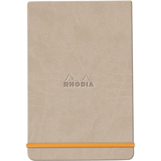 Rhodia 194378C - Notizbuch Webnotepad DIN A5, 96 Blatt abtrennbar liniert 90 g, 1 Stück, Beige