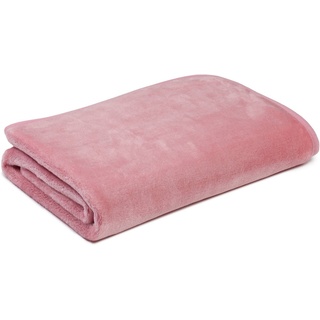 Kinderdecke Premium Cashmerefeeling, Gözze, kuschelig warm rosa 75 cm x 100 cm