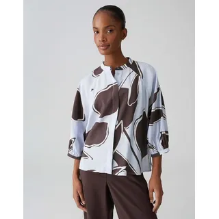 Opus Bluse mit Alloverprint Blau 38
