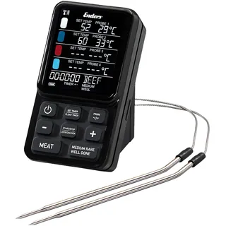 Enders LCD Funk Grillthermometer  mit 2 Fühlern