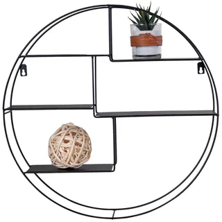 Wandregal DROP GENK (LBH 47x47x10 cm) - schwarz - LBH 47x47x10 cm