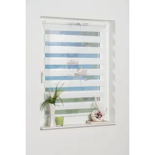 Doppelrollo Delphi, K-HOME, Lichtschutz, ohne Bohren, Klemmfix, im Fixmaß braun 50 cm x 200 cm