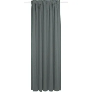 Vorhang WIRTH "Torbole", blau (petrol), B:132cm H:375cm, Baumwolle, Polyester, Gardinen, nach Maß