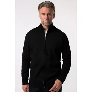 Boston Park Poloshirt Strickjacke Langarm Stehkragen schwarz 80
