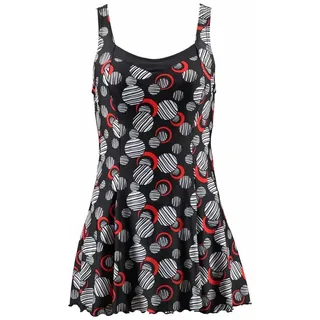 LASCANA Badekleid Damen schwarz-bedruckt Gr.38 Cup D