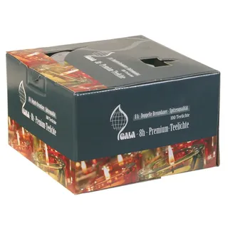 100 Premium Teelichter weiß, 8 Stunden Brenndauer, Sparpack, Gastronomie