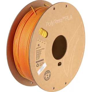 Polymaker PolyLite Silk PLA Dual Color, Filamentgröße: 1.75 mm, Gewicht: 1 kg, Farbe: Beluga Silver-Blue