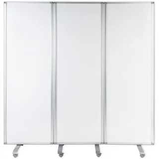 Master of Boards Mobile Trennwand Whiteboard 180 x 180 cm