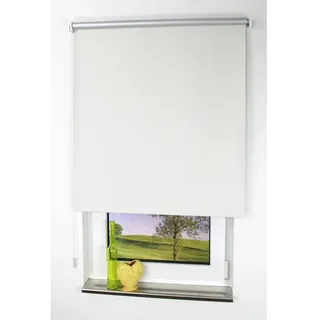 LIEDECO Seitenzug-Rollo 102 x 180 cm Silber/weiß