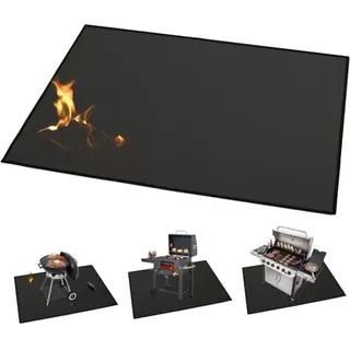 Große Matte (165 × 99 Cm) Für Holzkohlegrills, Öfen, Smoker Und Gasgrills. Schützt Terrassen Und Patios, Feuerhemmend, Ideal Für Kamine Im Innenbereich.