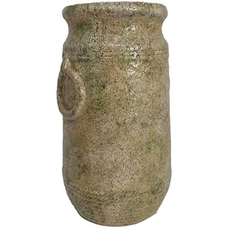 B & S Blumenkübel Vase im Antik Shabby Steinoptik Rund H x Ø: 29 x 15,5 cm