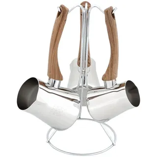 SERENK Teekanne Serenk Definition Türkisches Kaffeekannen-Set,Caydanlik – Edelstahl Mo, (4-St)