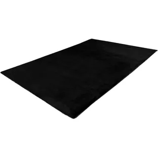 Fellteppich OBSESSION "My Cha 535" Teppiche Gr. B/L: 160 cm x 230 cm, 18 mm, 1 St., schwarz Fellteppich Esszimmerteppiche Kunstfell, Uni Farben, besonders weich - ein echter Kuschelteppich