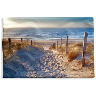MuchoWow Dekokissen Strand - Meer - Niederlande - Dünen - Sonne, Kissenbezug für Sofa, Dekorationkissen, Kissenhüllen, 50x30 cm bunt Rechteckig | 50 cm x 15 cm x 30 cm