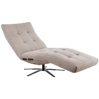 KAWOLA Relaxliege LETICIA Polyester 0 x 0 x 0 cm Beige mit Relax-Funktion