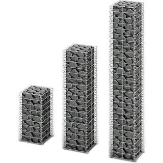 vidaXL Gabionen-Set 3-tlg. 25 × 0 × 0 cm