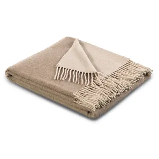 Biederlack Soft Impression im Doubleface-Look Kuscheldecke 150 x 200 cm Beige